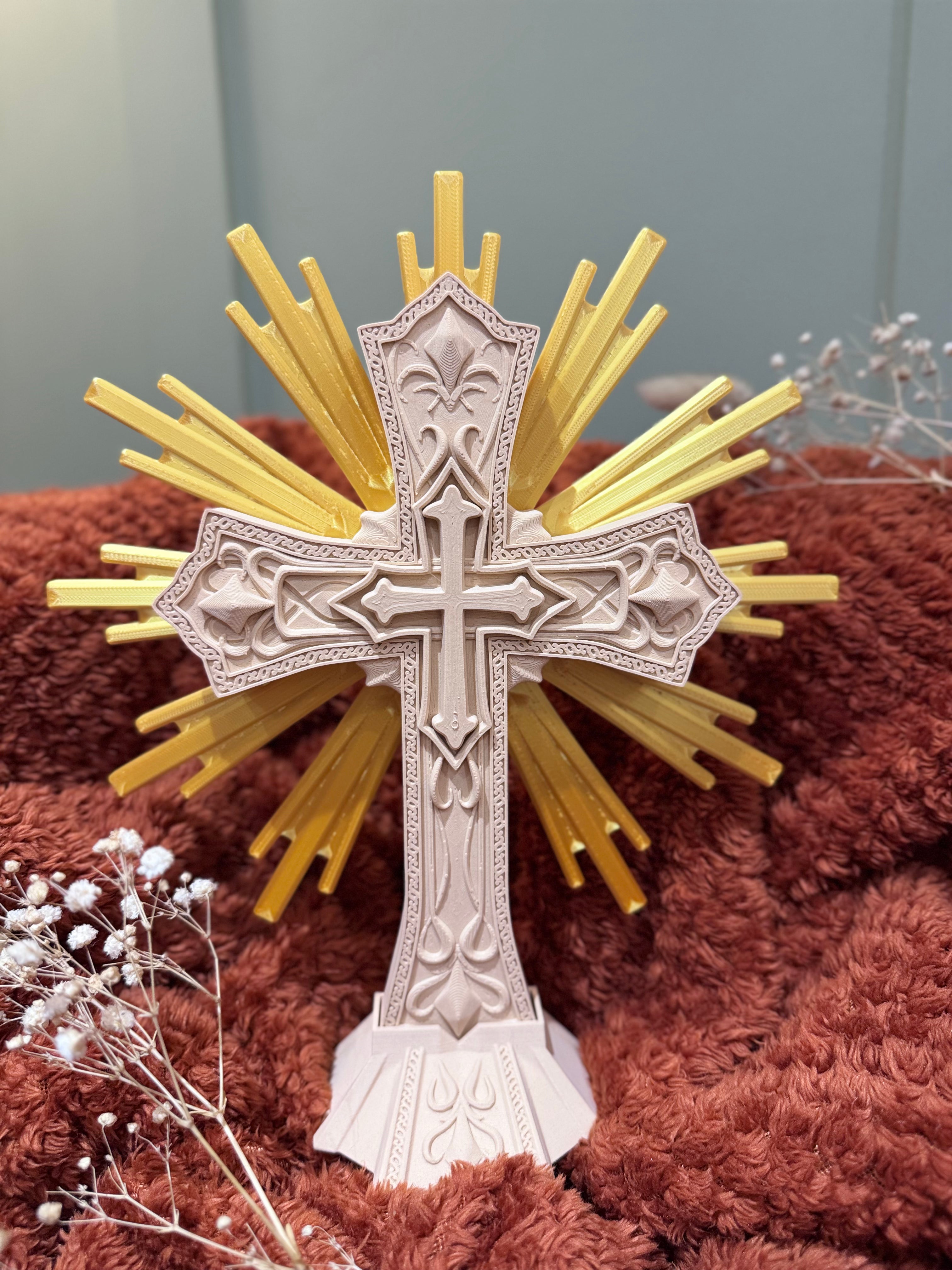 Baroque Cross 3D Sacred Art