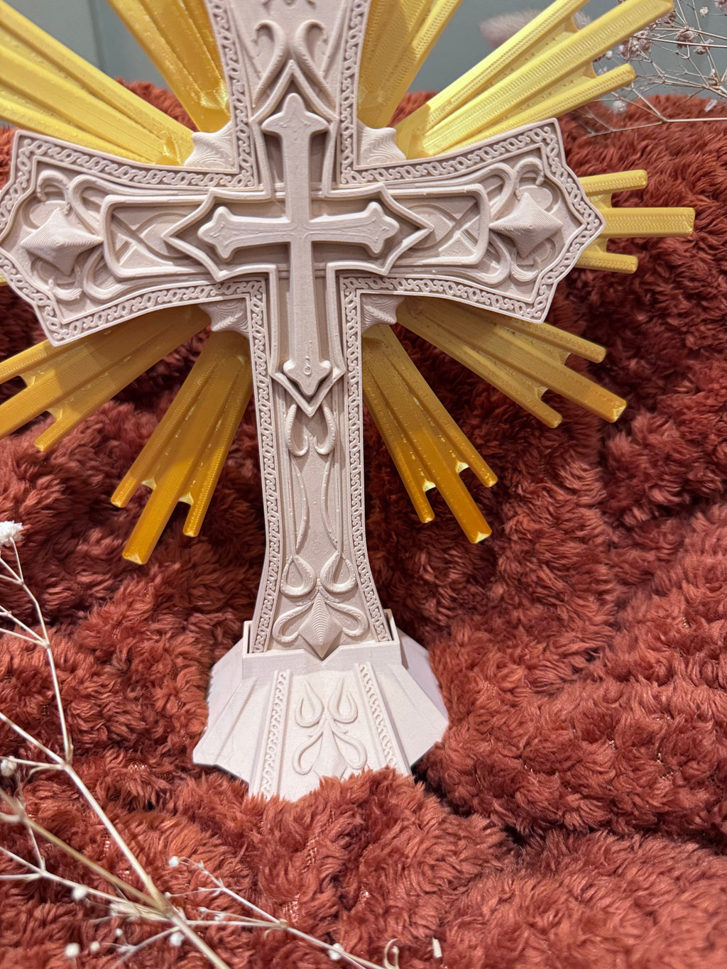 Baroque Cross 3D Sacred Art