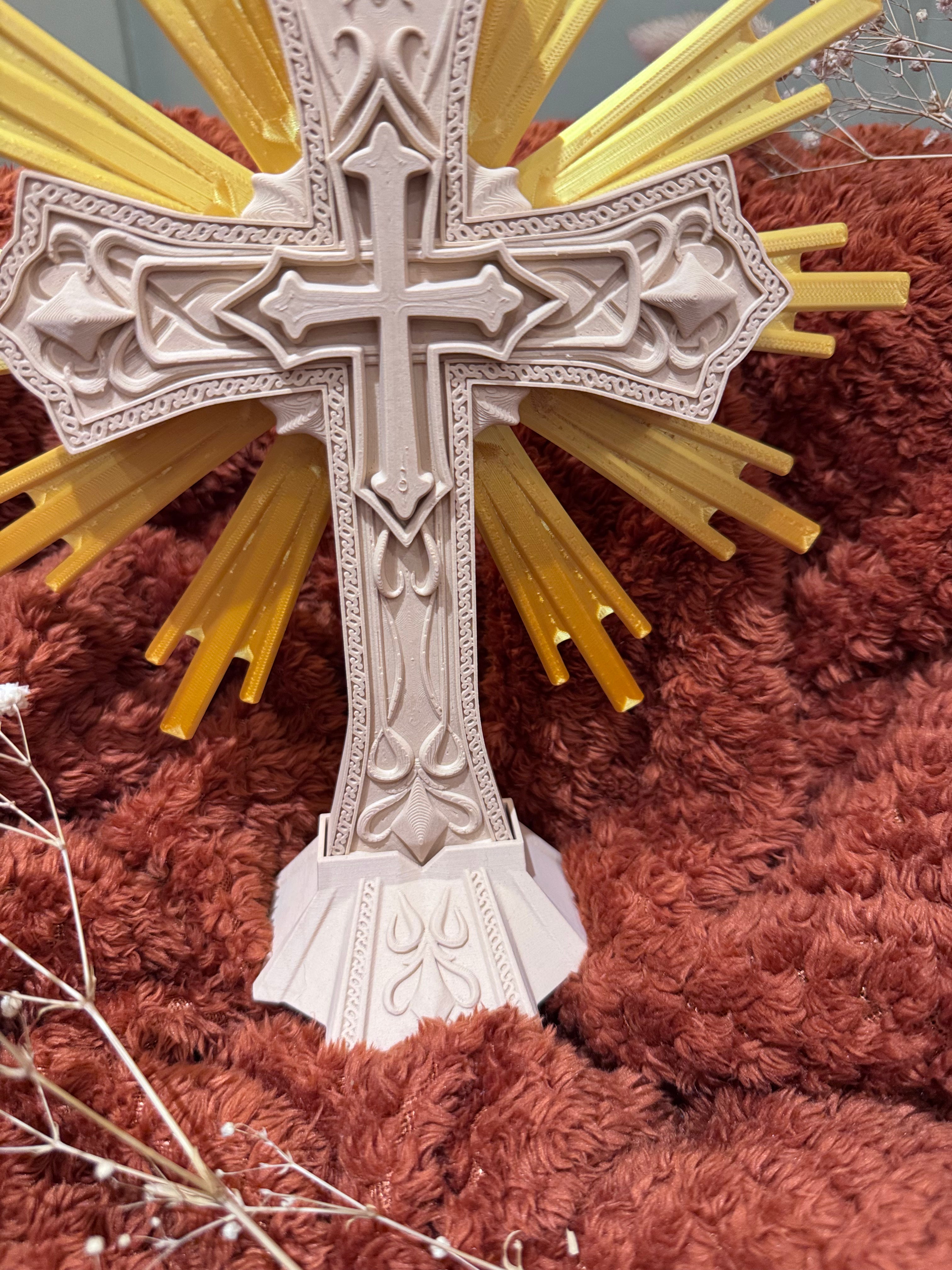 Baroque Cross 3D Sacred Art