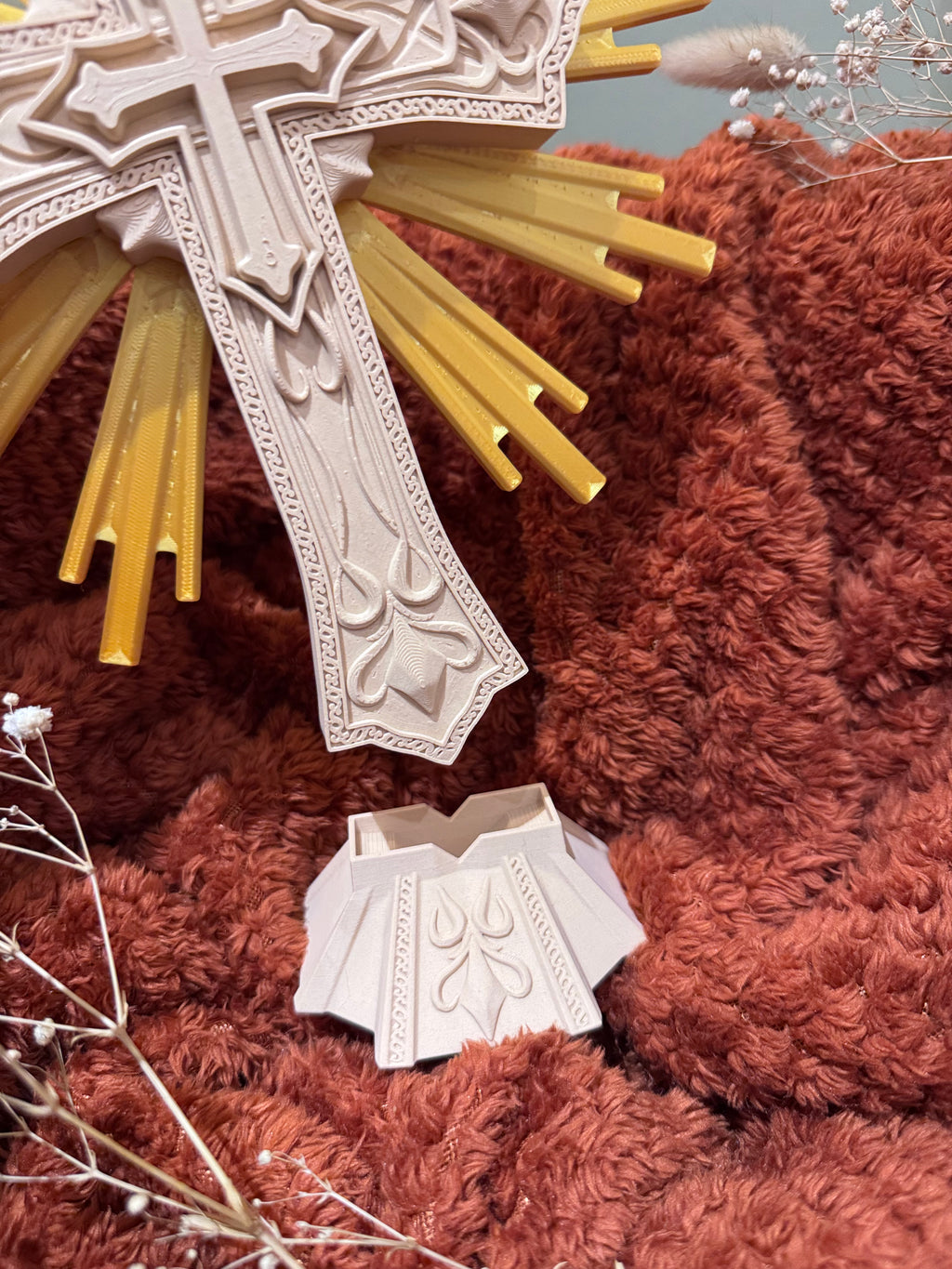 Baroque Cross 3D Sacred Art