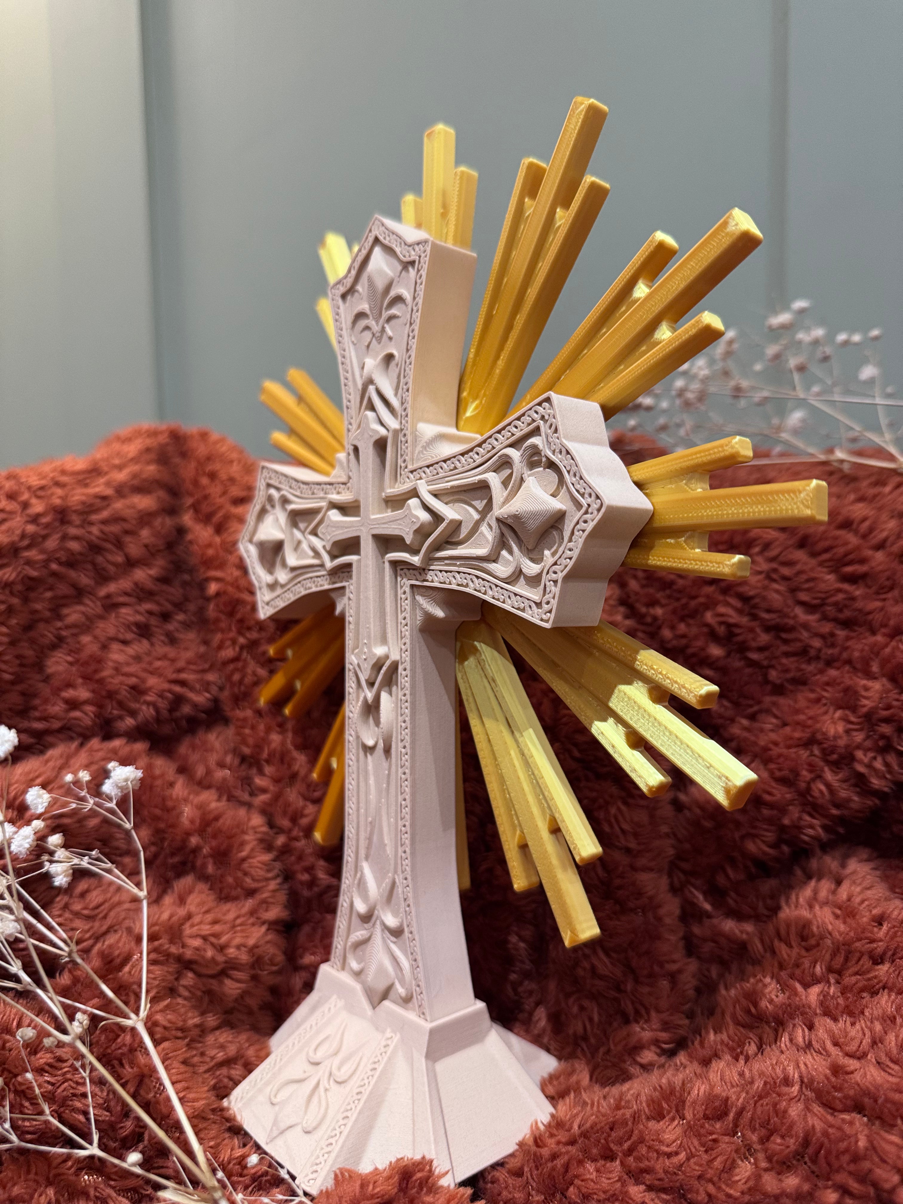 Baroque Cross 3D Sacred Art