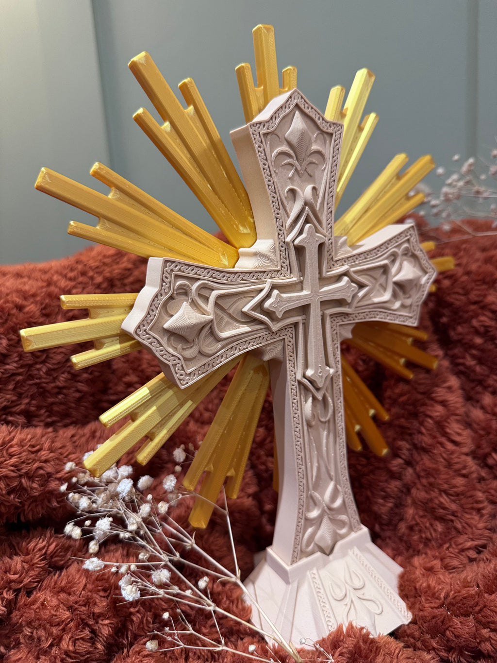 Baroque Cross 3D Sacred Art