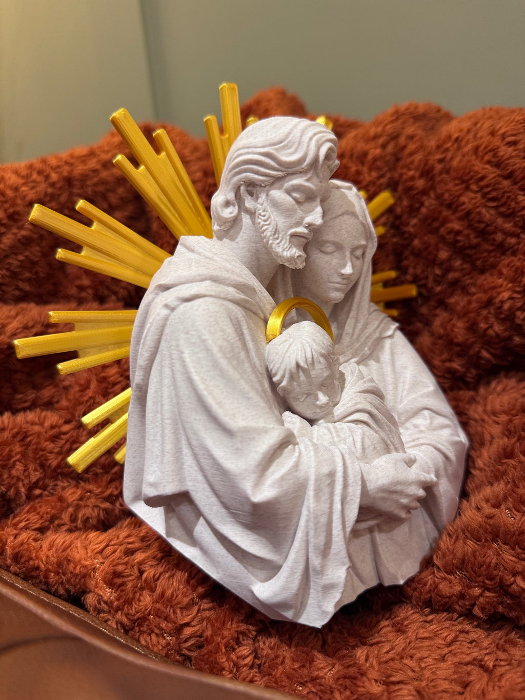 Holy Family Sculpture  3D Sacred Art