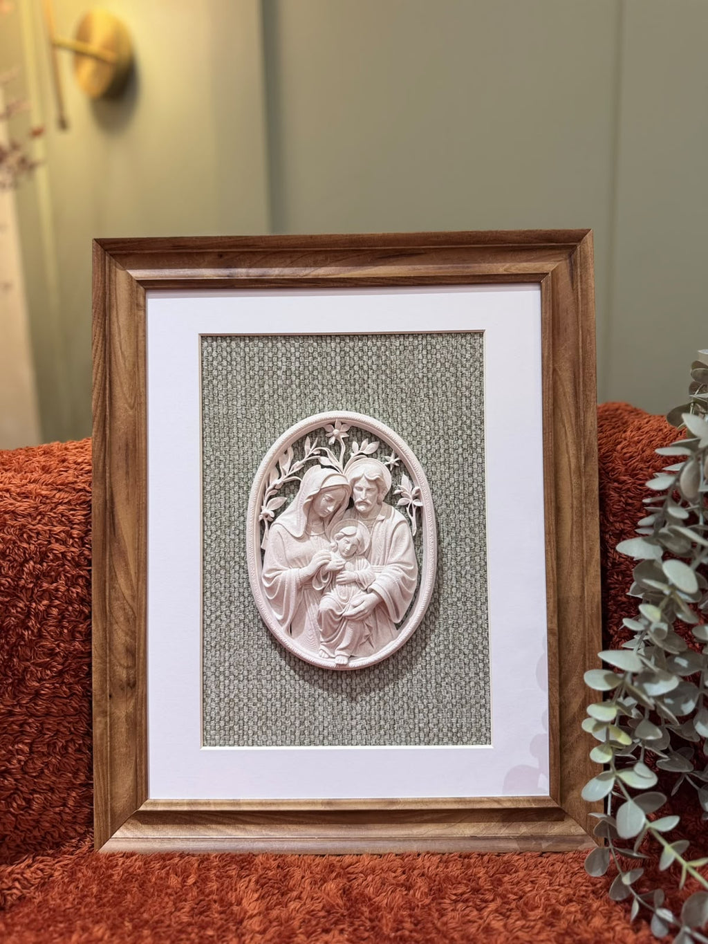 Holy Family Framed 3D Sacred Art