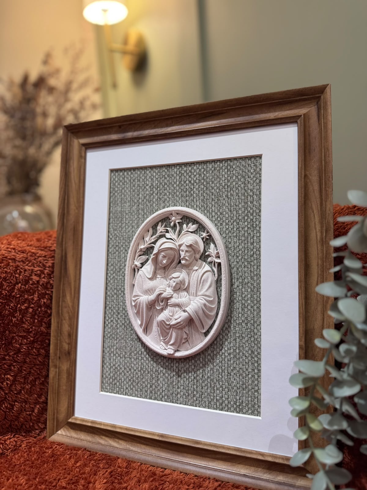 Holy Family Framed 3D Sacred Art