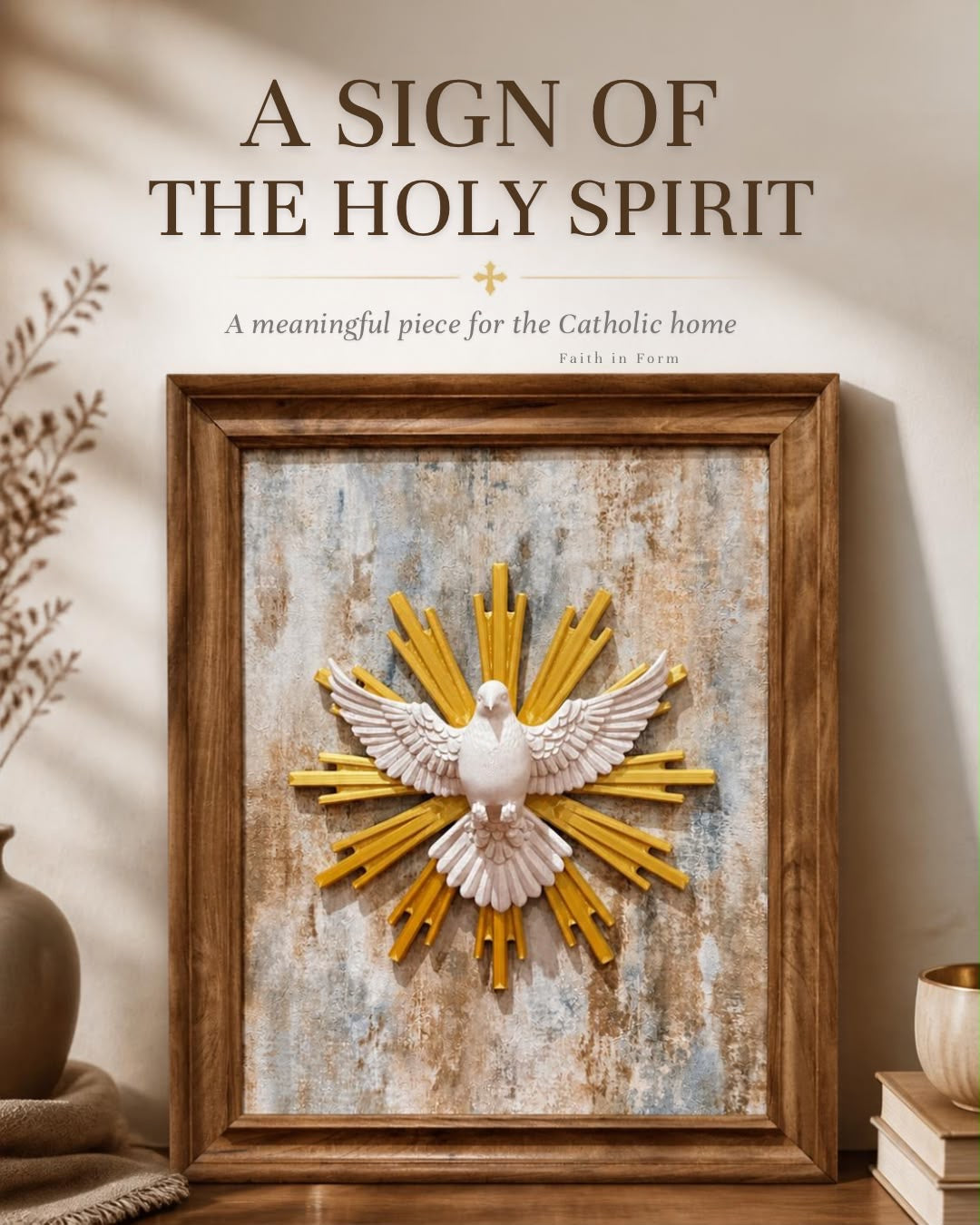 The Holy Spirit Framed 3D Sacred Art