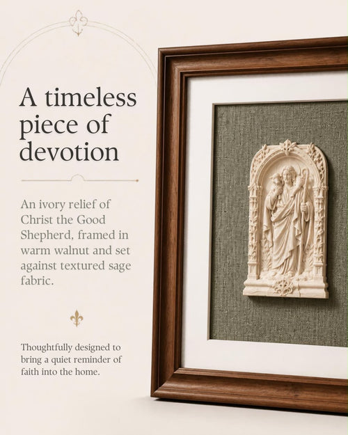 Christ the Good Shepherd Framed 3D Sacred Art