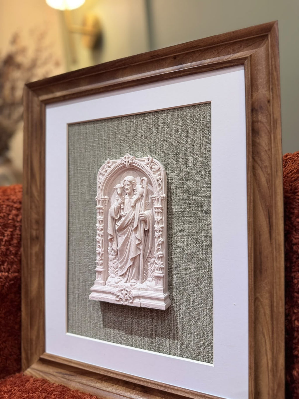 Christ the Good Shepherd Framed 3D Sacred Art