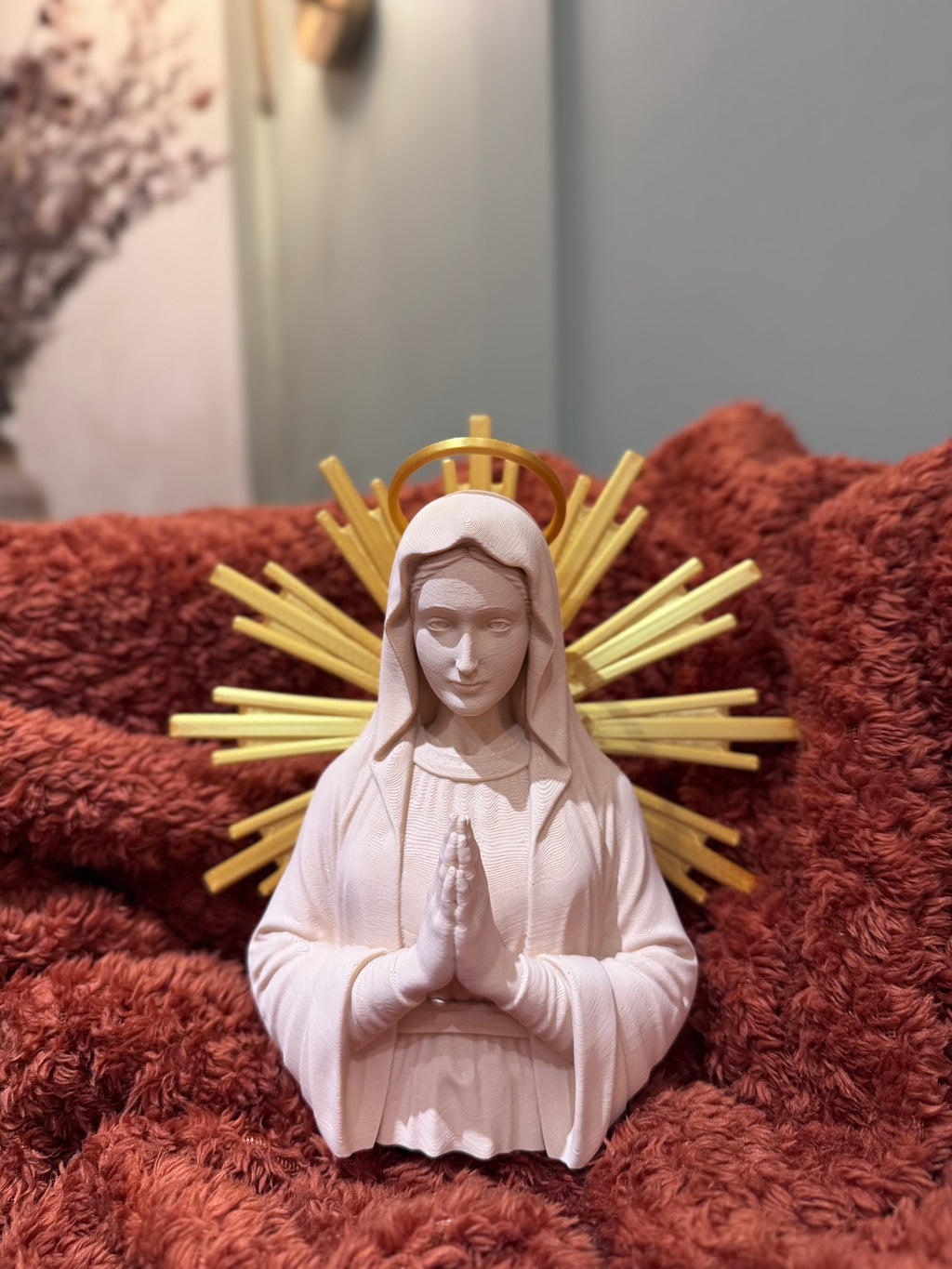 Pray for us, O holy Mother of God 3D Sacred Art