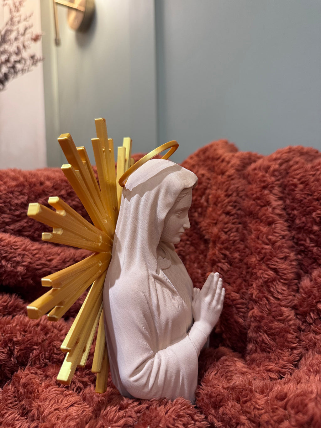 Pray for us, O holy Mother of God 3D Sacred Art