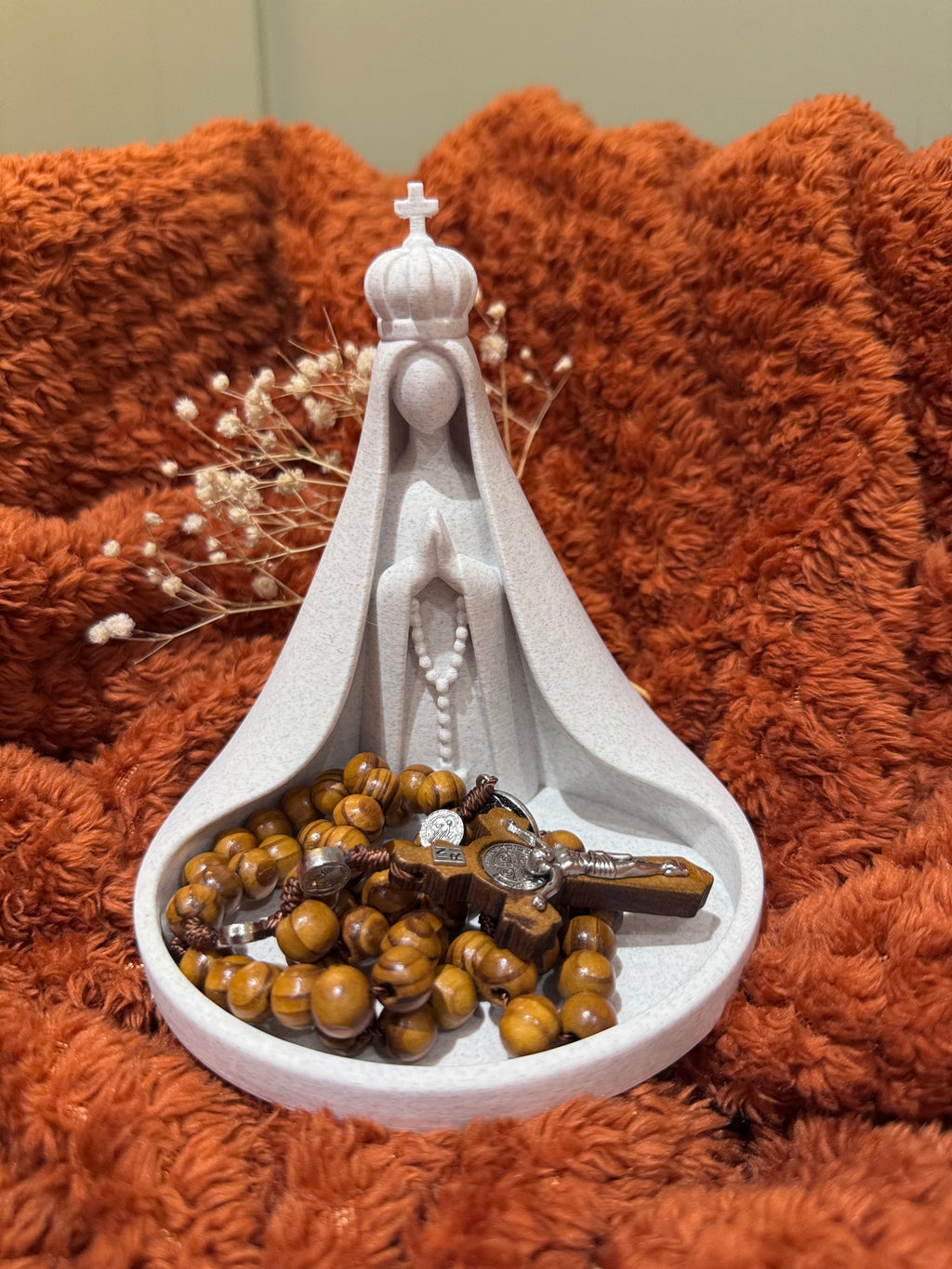 Our Lady Rosary Holder 3D Sacred Art