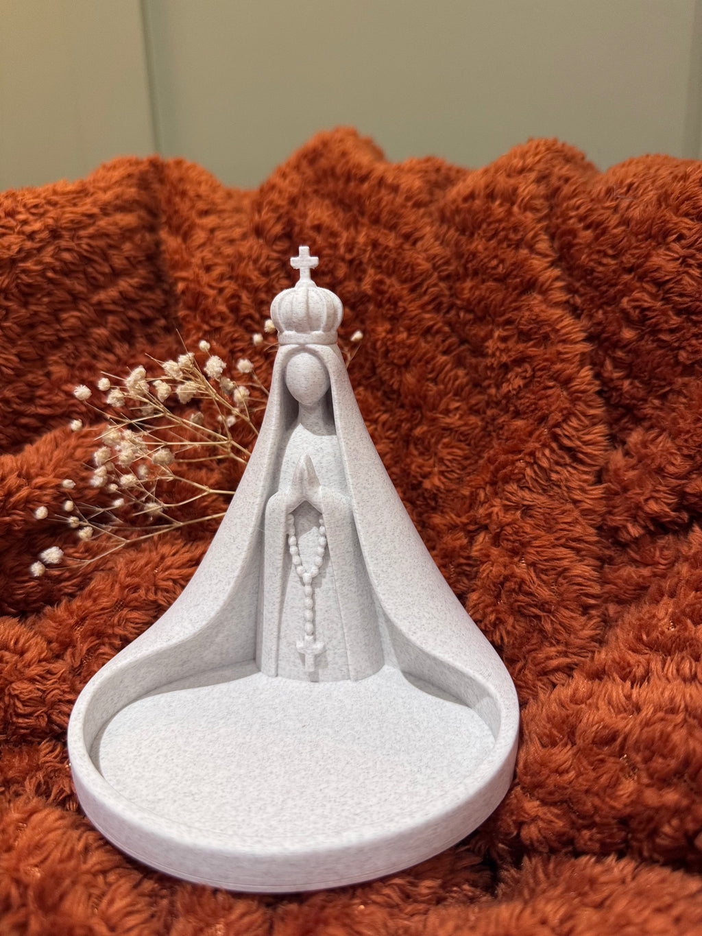 Our Lady Rosary Holder 3D Sacred Art